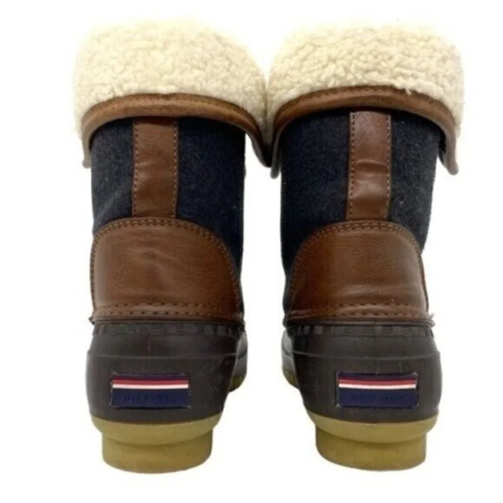 Tommy Hilfiger Twrilina Faux Shearling Lined Womens Duck Boots